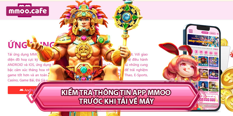 Kiểm tra thông tin App MMOO trước khi tải về máy